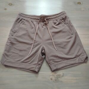 Maison Article Mens Size XXL Mesh Shorts Mocha Brown Drawstring Pull On